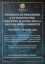 Medio Oriente. Il 13 marzo Giornata di preghiera e digiuno per la pace