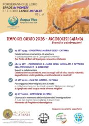 "Forgeranno le loro spade in vomeri e le loro lance in falci" e "Acqua viva". Questi i temi per il tempo del Creato 2026